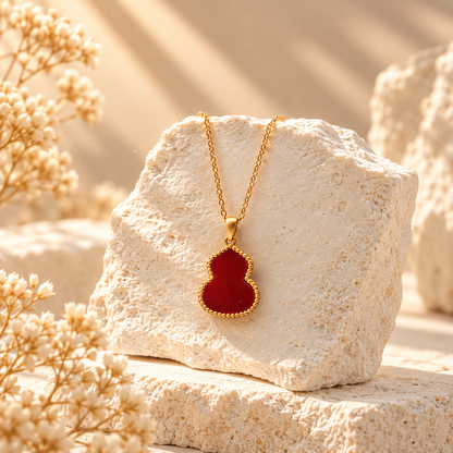 Cinnabar Gourd Necklace