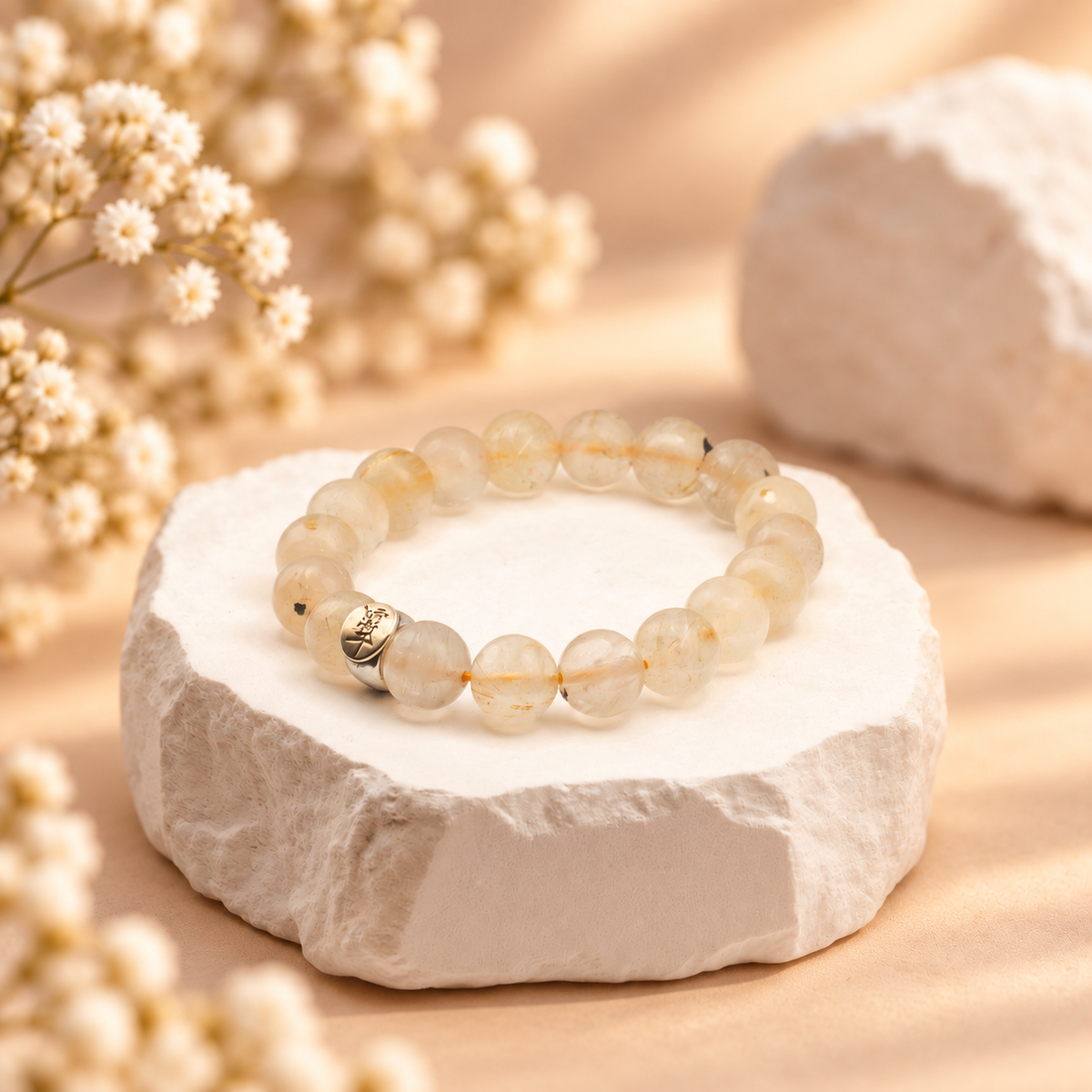 Golden Rutilated Quartz Bracelet