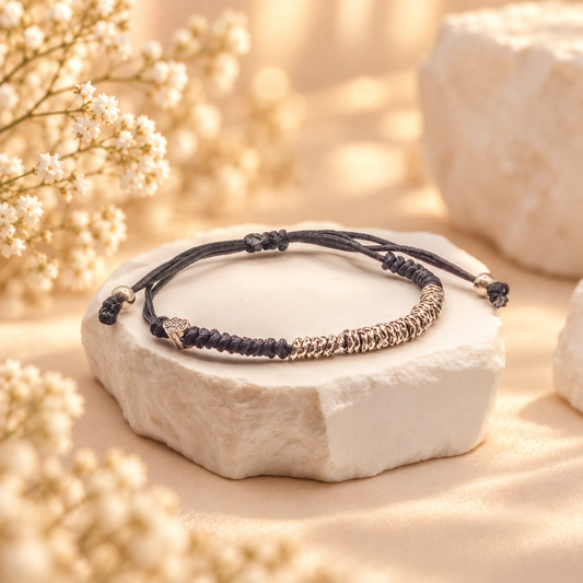 Abundant Wealth Black Cord Bracelet
