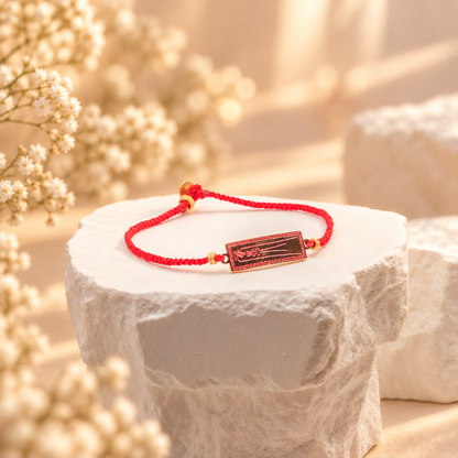 Fu Blessing Red Cord Bracelet